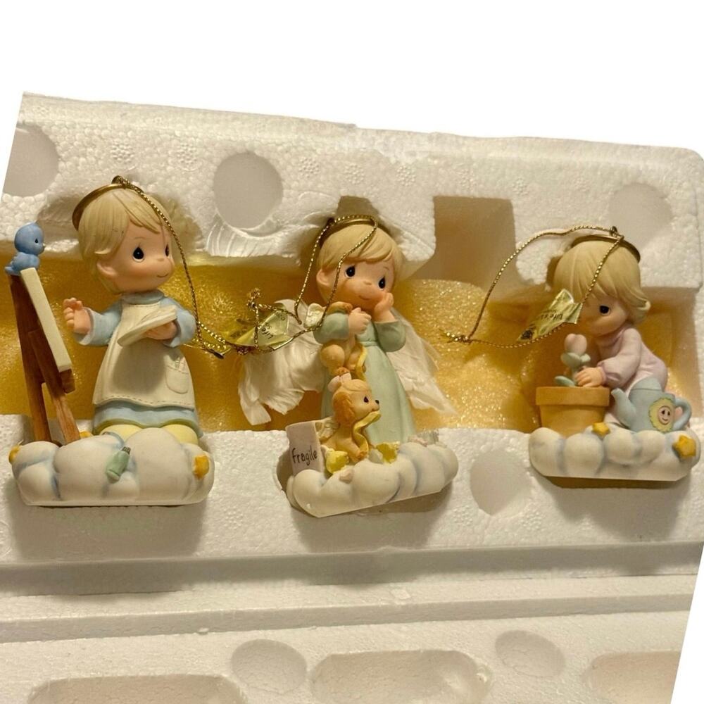 Vintage Y2K Precious Moments Life’s Little Lessons 2001 Fourth Issue Ornaments